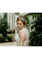 Fine lace bridal dress