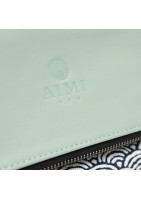 MIU clutch bag in fine Lether and japan inspired pattern