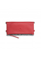 MIU clutch bag in fine Lether and japan inspired pattern