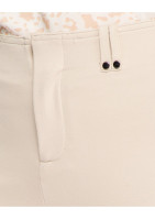 Pantalon leggins beige avec coton mélangé, zip sur devant