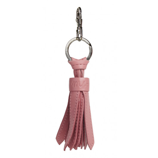 Fringed leather key ring
