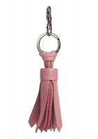 Porte-clefs franges en cuir surpiqué