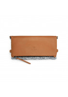 MIU clutch bag in fine Lether and japan inspired pattern