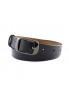 Real leather belt in natural color