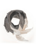 Foulard grand triangle tissé carreaux
