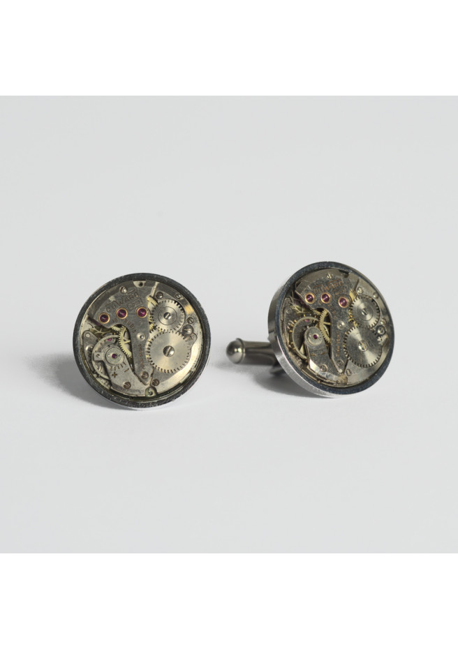 Cufflinks with Duward® watch movement