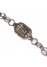 Kettenarmband art deco mit altem Schweizer Uhrwerk