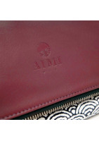 MIU clutch bag in fine Lether and japan inspired pattern