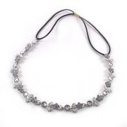 Twigtiara in Band, Metall und silbernen Strasssteinen