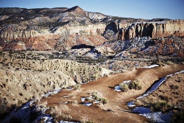 Auf dem Weg von Georgia O'Keeffe, Ghost Ranch, New Mexico