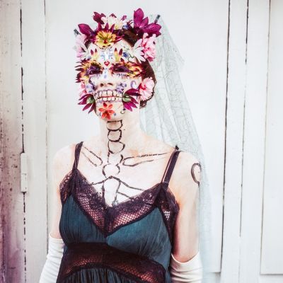 Back to Carnival, “Mardi Gras Skeleton Bride”