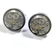 Cufflinks, Zodiac Antique Swiss Watch Movement