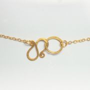 Halskette mit Vintage Baume Mercier 20 Schweizer Uhrwerk, mit Rubin und Labradorit