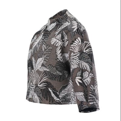 Kurze Jacke mit Monstera-Jacke