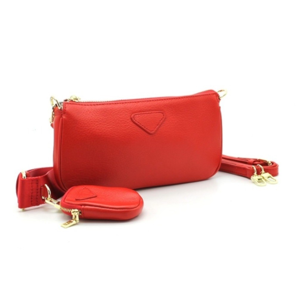Baguette-Handtasche aus Leder