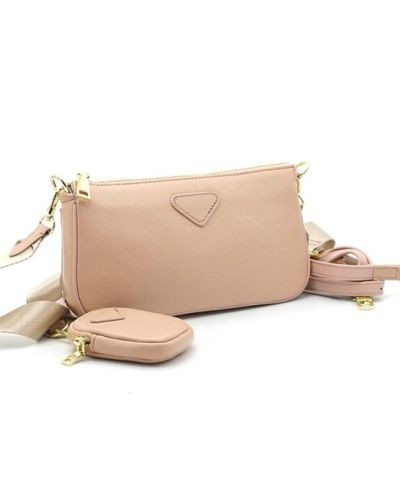 Baguette-Handtasche aus Leder
