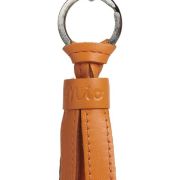 Fringed keyrings in stitched leather