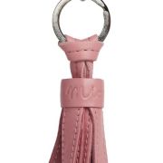 Fringed keyrings in stitched leather