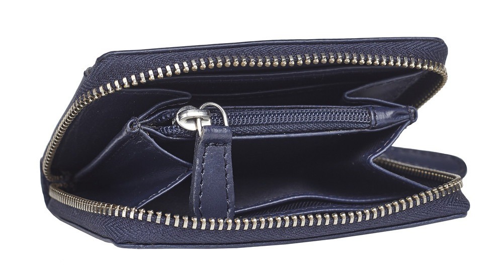 Porte monnaie en cuir Florence zippé Mio de Mira Luna