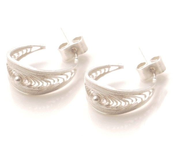 Silberner Filigran-Bobbin-Reifenring