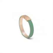 Bracelet cuir BANDLETS, design épuré, fermoir acier inoxydable plaqué or