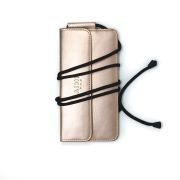 Leather mobile phone pouch with cord