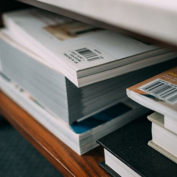 assorted books in the rakc