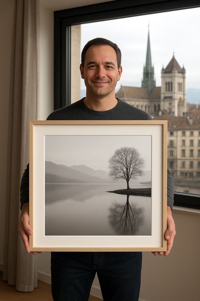 Fine Art print on Hahnemühle paper in the workshop in Carouge, Geneva