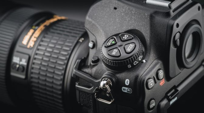 a camera with a lens attached to it