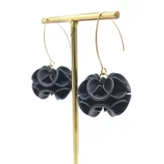 Boucles d’oreilles rose des sables originales 3d