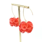 Boucles d’oreilles rose des sables originales 3d
