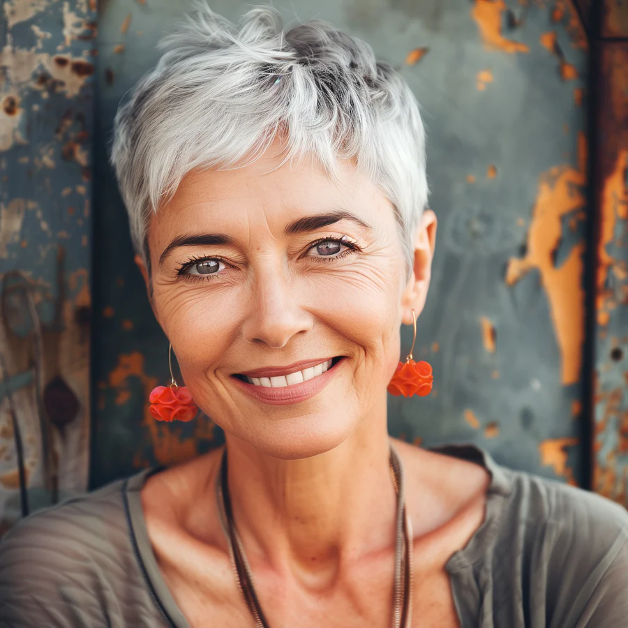 Originale 3D-Sand-Pink-Ohrringe – Bild 5