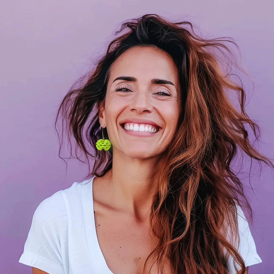 Originale 3D-Sand-Pink-Ohrringe – Bild 11