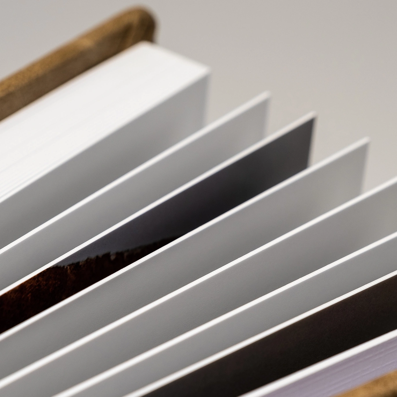 Livre cuir pour photographie.