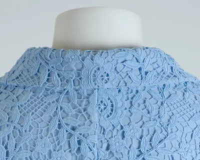 Blaues Spitzenset