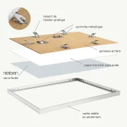 Encadrement aluminium pour impression Fine Art