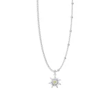 Edelweiss pendant necklace, flower of the Swiss Alps